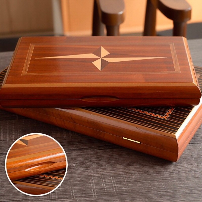Board Game Zenith - طاولة طاولة نرد خشبية صلبة فاخرة