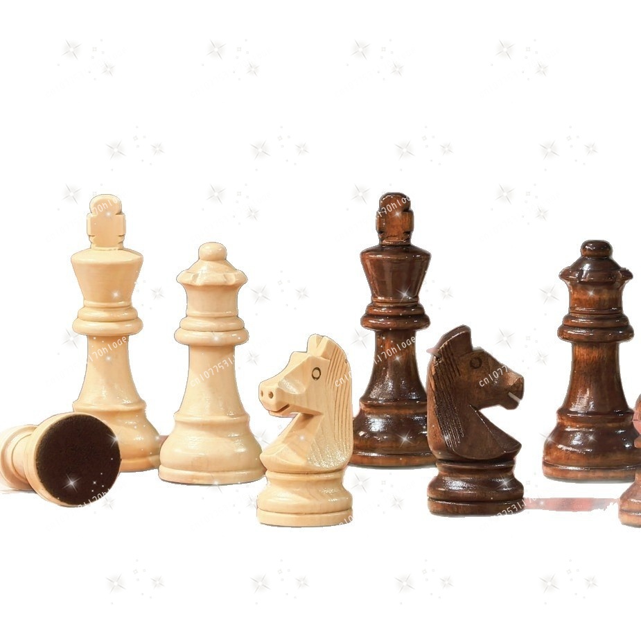 Chess Set Wooden - قطع شطرنج خشبية كبيرة للمنافسة القياسية