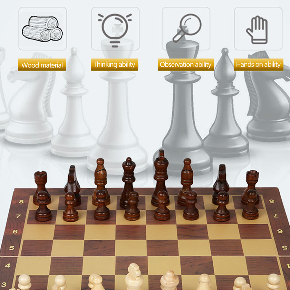 لوحة شطرنج كبيرة لتطوير التفكي - مراجعة Chess Set Wooden وسعره