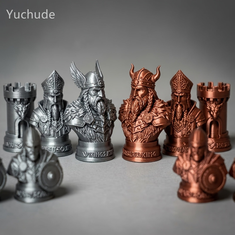 قطع شطرنج الفايكنج مطبوعة بتقن - مراجعة Board Game Vikings وسعره