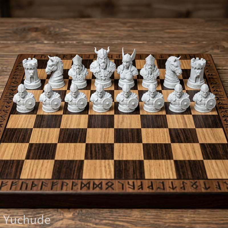 قطع شطرنج الفايكنج مطبوعة بتقن - مراجعة Board Game Vikings وسعره