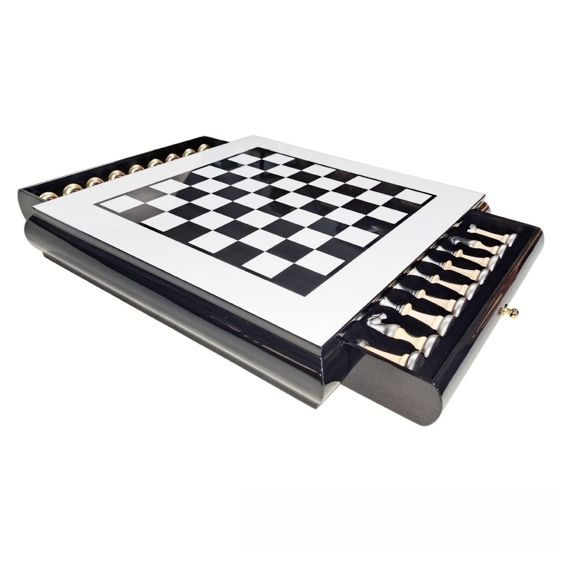 مجموعة شطرنج خشبية بتشطيب لامع - مراجعة Chess Set Wooden وسعره