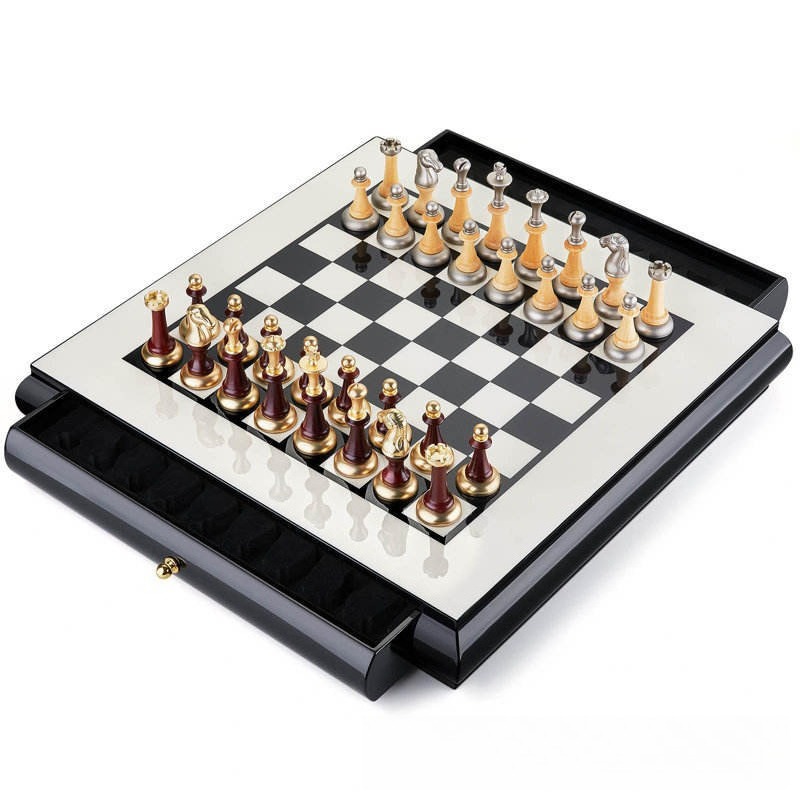 مجموعة شطرنج خشبية بتشطيب لامع - مراجعة Chess Set Wooden وسعره