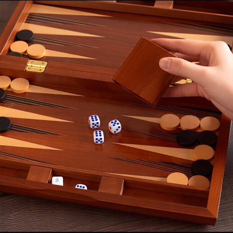 طاولة طاولة نرد خشبية صلبة فاخ - مراجعة Board Game Zenith وسعره
