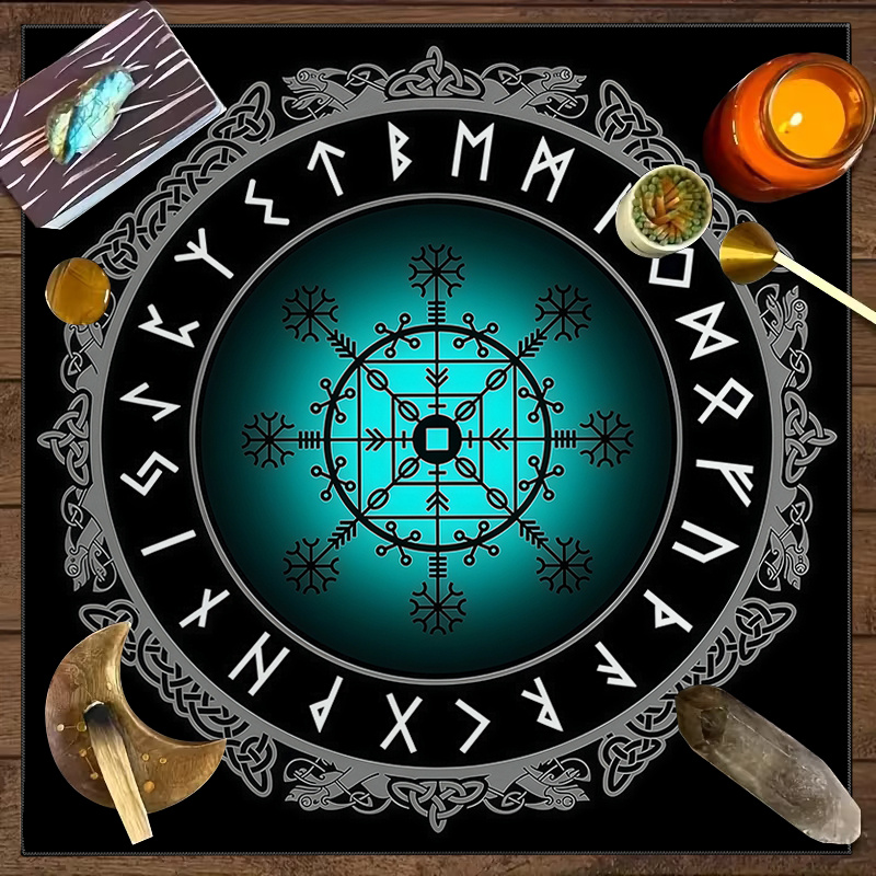 مفرش طاولة التاروت بنمط بوصلة  - مراجعة Board Game Vikings وسعره