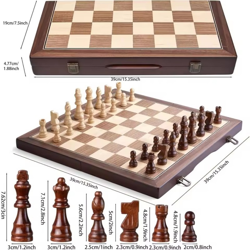 مجموعة شطرنج خشبية مغناطيسية ل - مراجعة Board Game Yearbook وسعره