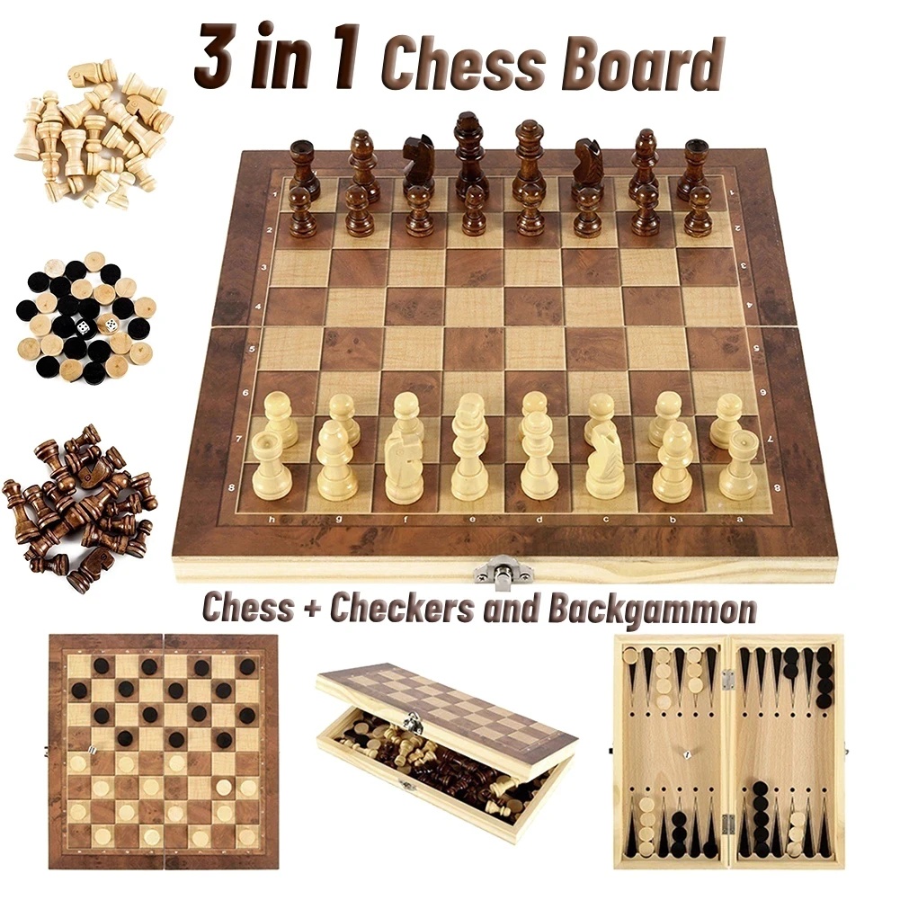 مجموعة ألعاب خشبية 3 في 1 تشمل - مراجعة Board Game Zenith وسعره